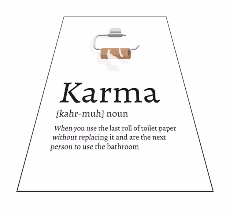 Custom vinyl rug good actions create good outcomes - TenStickers