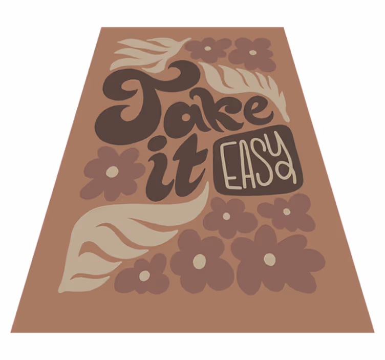 Custom vinyl rug for a relaxed vibe - TenStickers