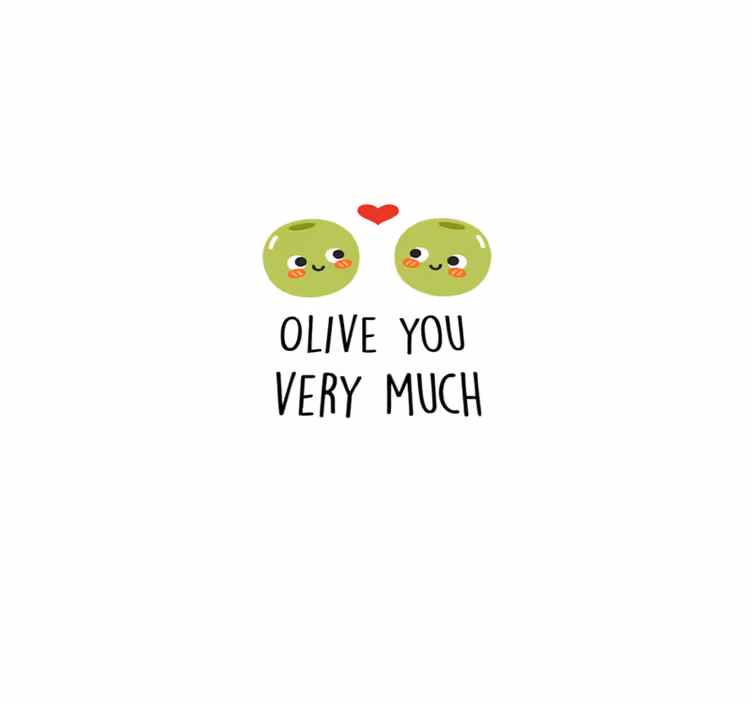 Custom vinyl rug with a humorous olive quote - TenStickers
