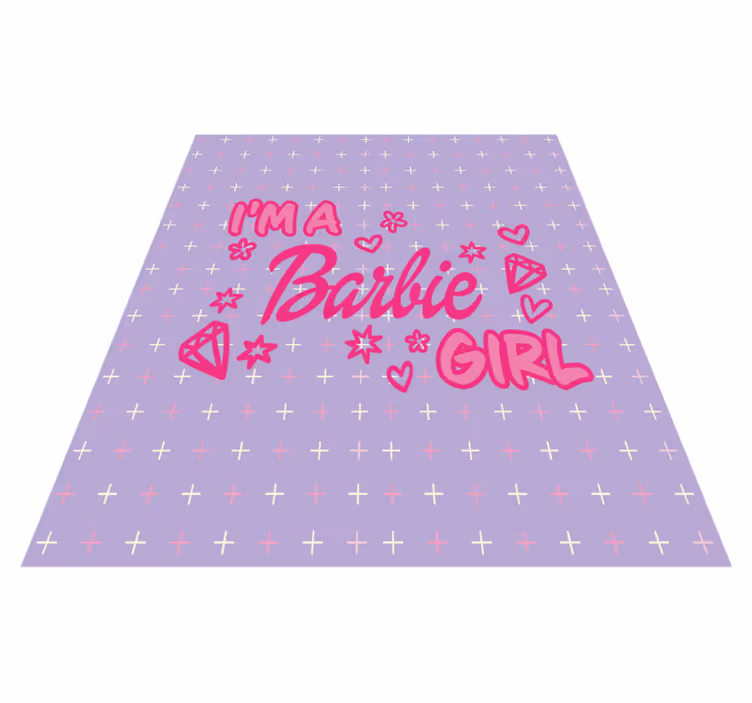 Custom vinyl rug life in plastic, it's fantastic - TenStickers