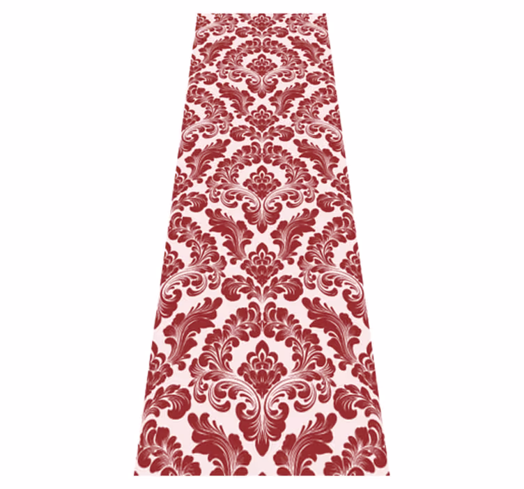 Textured vinyl rug with block printed design - TenStickers