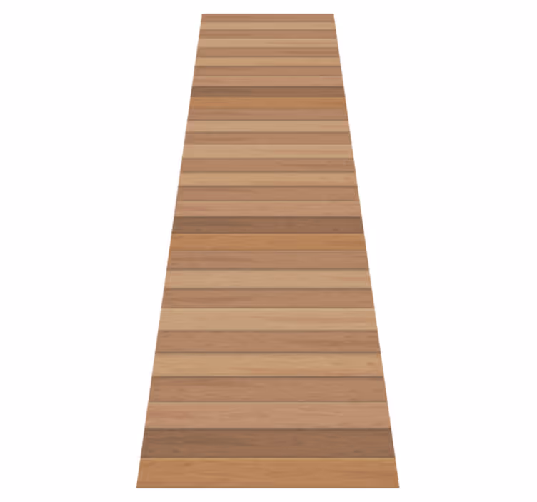 Textured vinyl rug in elegant rustic wood style - TenStickers