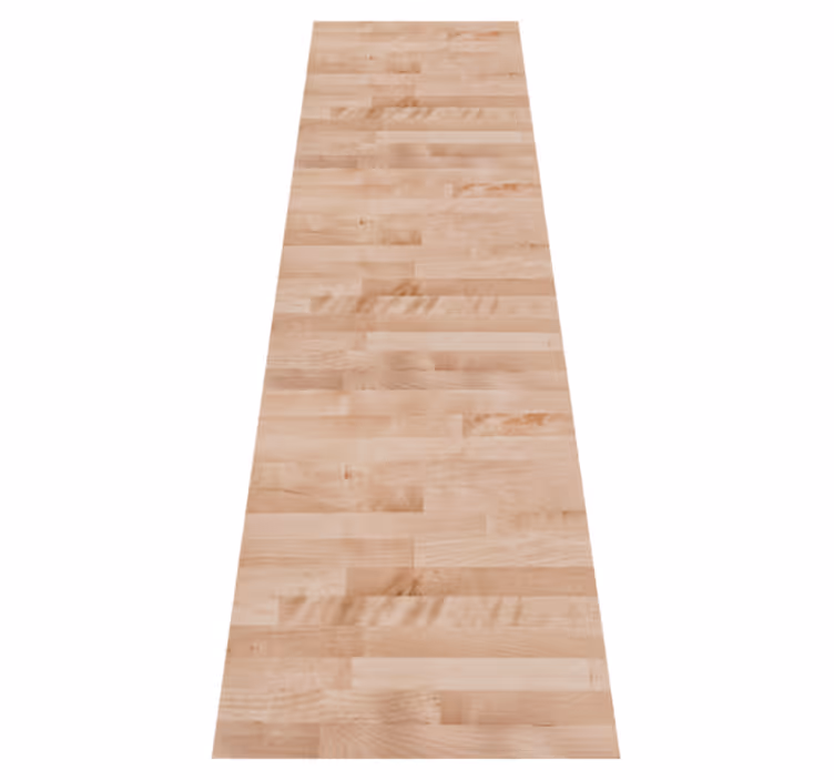 Textured vinyl rug in elegant brown wood design - TenStickers