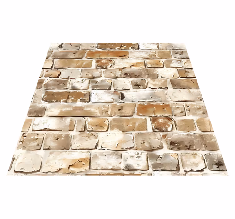 Worn material textured vinyl rug - TenStickers