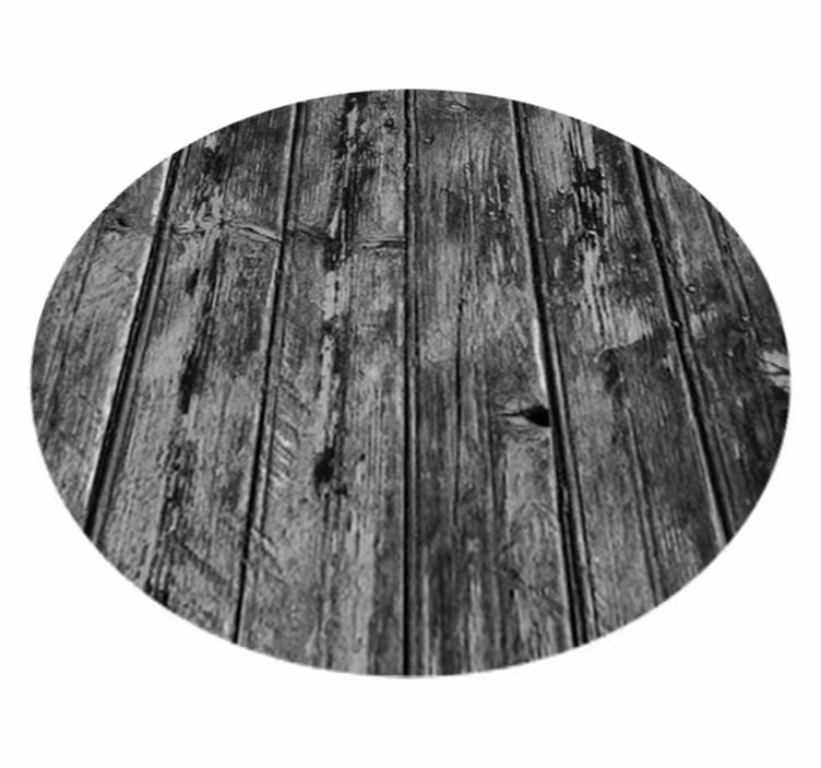 Gray vinyl rug with gray wooden pattern - TenStickers
