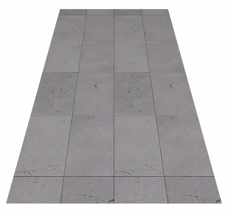 Gray vinyl rug concrete mosaic - TenStickers