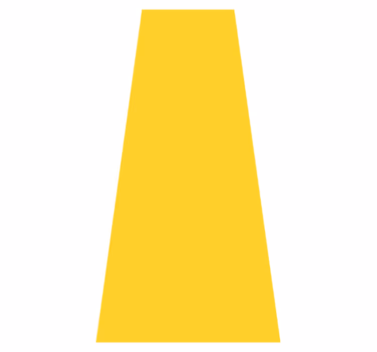 Yellow vinyl rug in bright yellow color - TenStickers