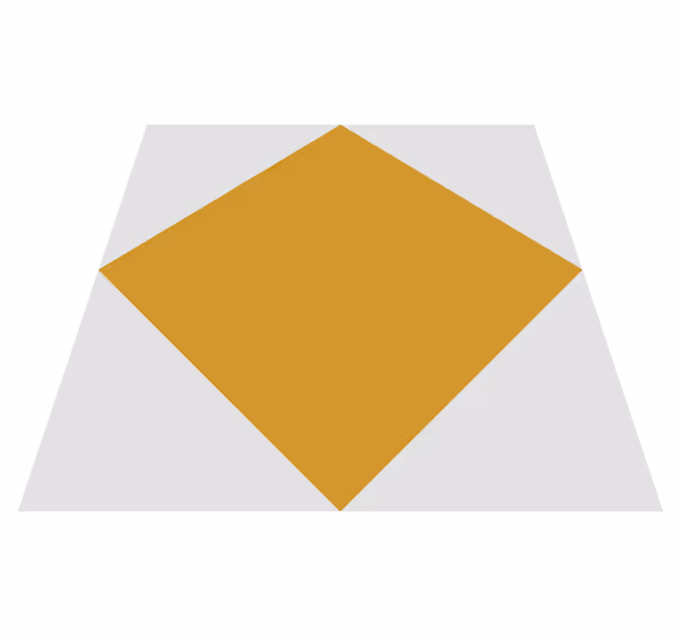 Yellow vinyl rug mustard diamond xxl - TenStickers