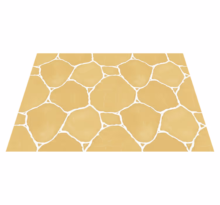 Yellow vinyl rug soft yellow plaster wrap - TenStickers