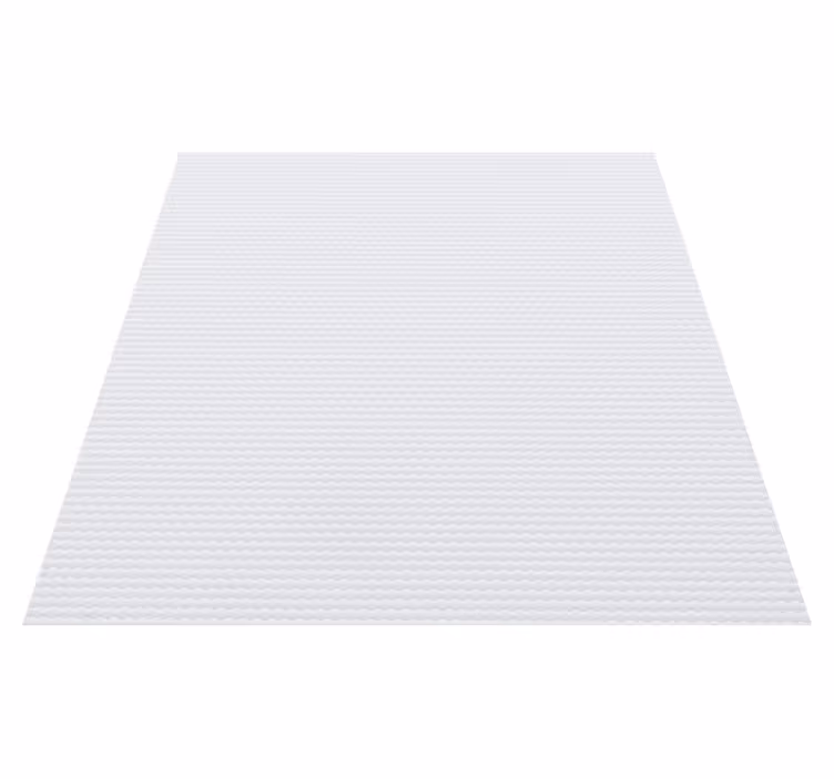 White vinyl rug white blackout curtain - TenStickers