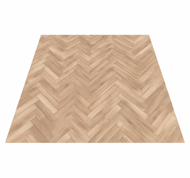 Brown vinyl rug with light wood finish - TenStickers