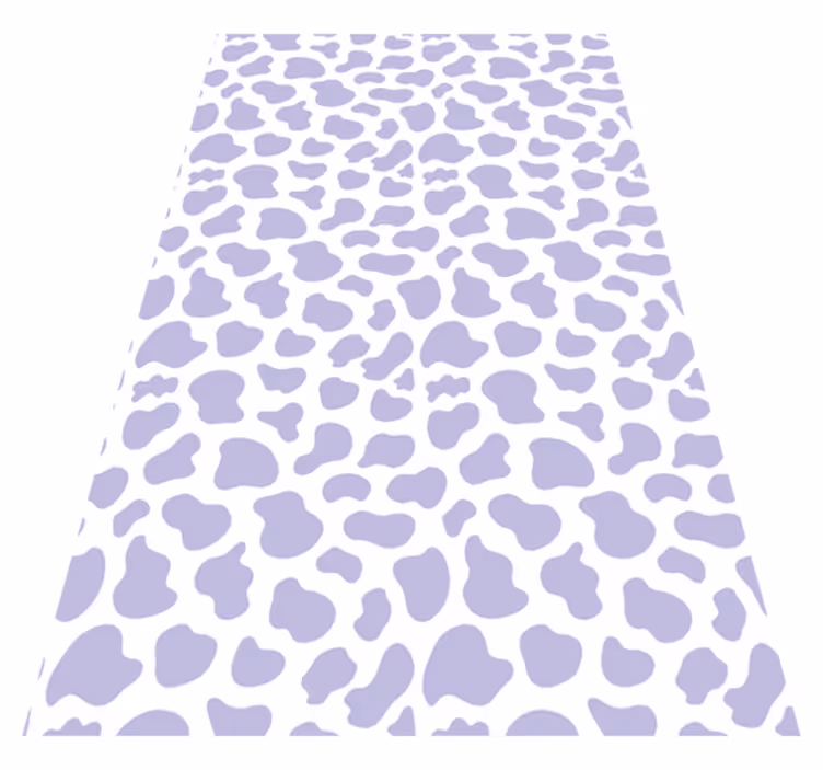 Purple cow print purple vinyl rug - TenStickers
