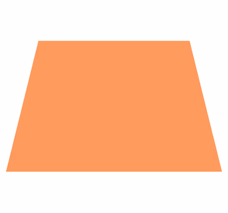 Orange vinyl rug apricot delight - TenStickers
