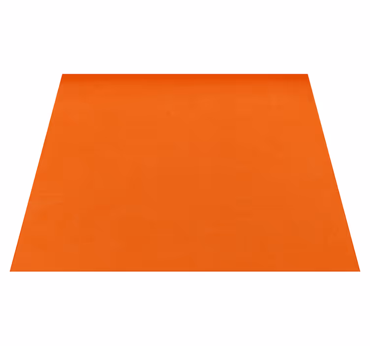 Orange vinyl rug in a cozy warm tone - TenStickers