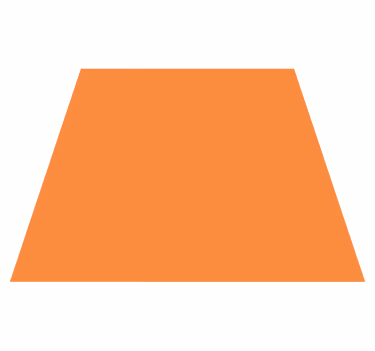Orange monocolor orange vinyl rug - TenStickers