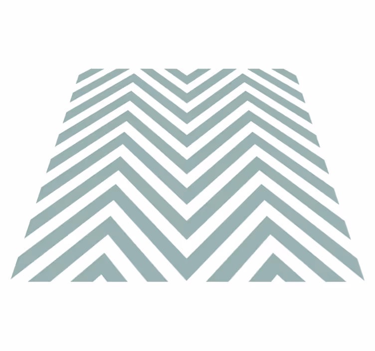 Green vinyl rug with patterned square design - TenStickers