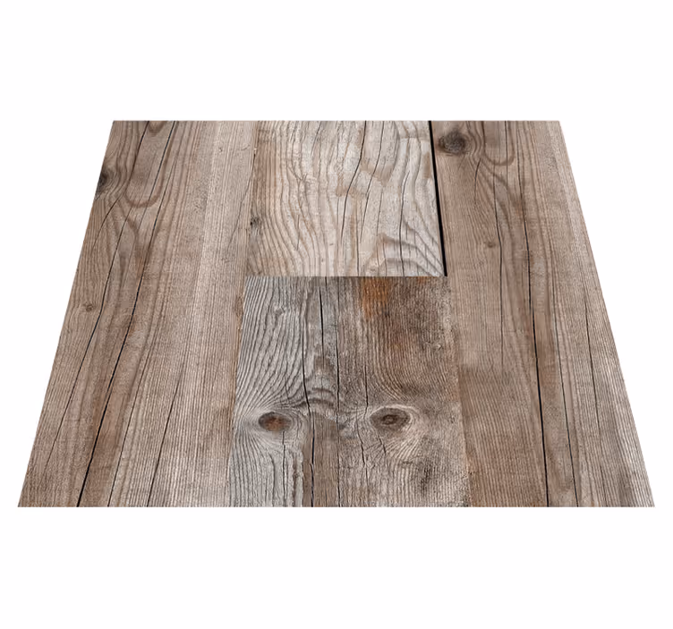 Outdoor vinyl rug rustic wood patterns - TenStickers