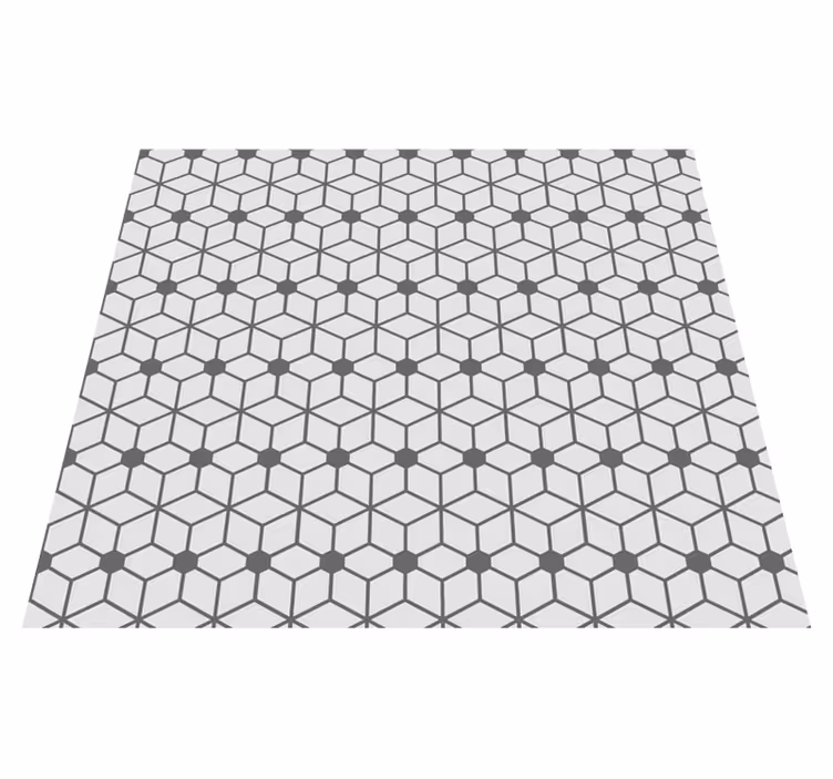 Gray mosaic outdoor vinyl rug - TenStickers