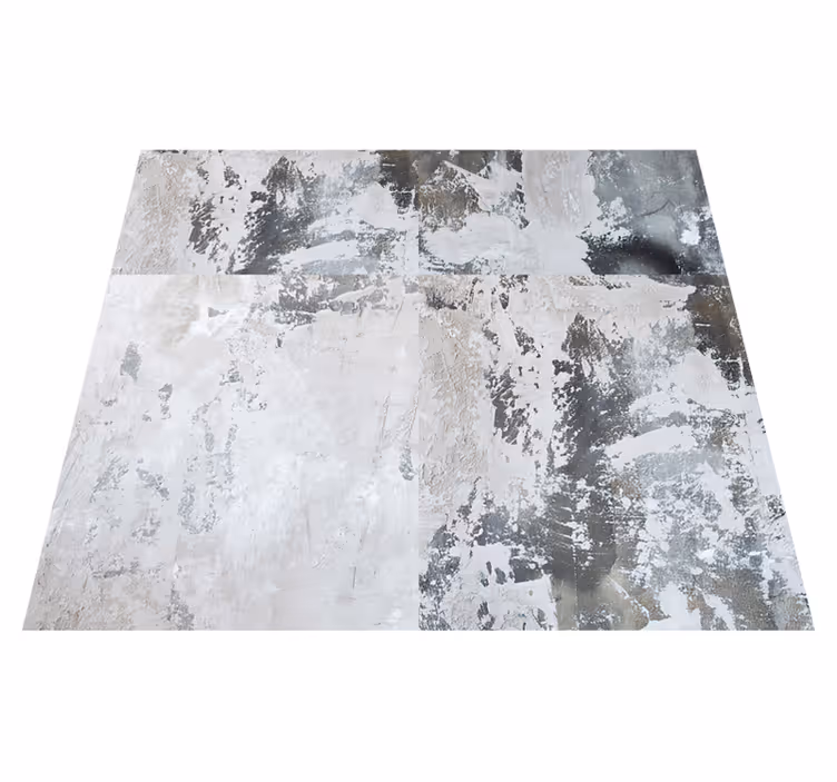 Outdoor vinyl rug in dark patterned design - TenStickers