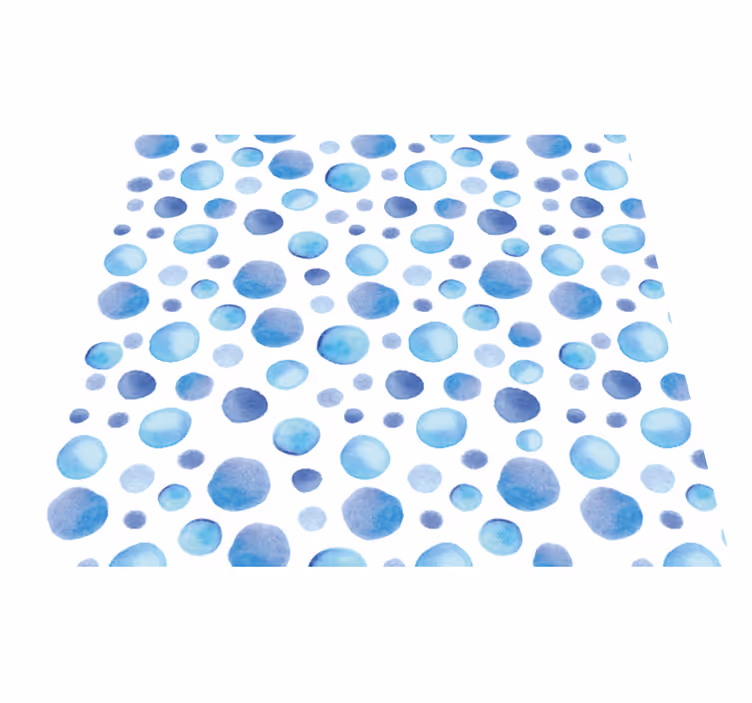 Outdoor vinyl rug in vibrant bubble patterns - TenStickers