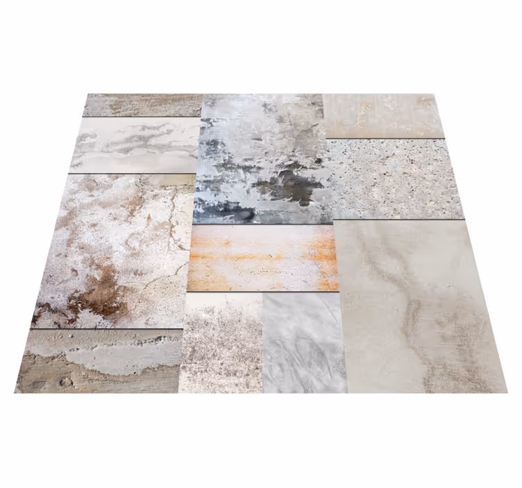 Outdoor vinyl rug with modern textured design - TenStickers