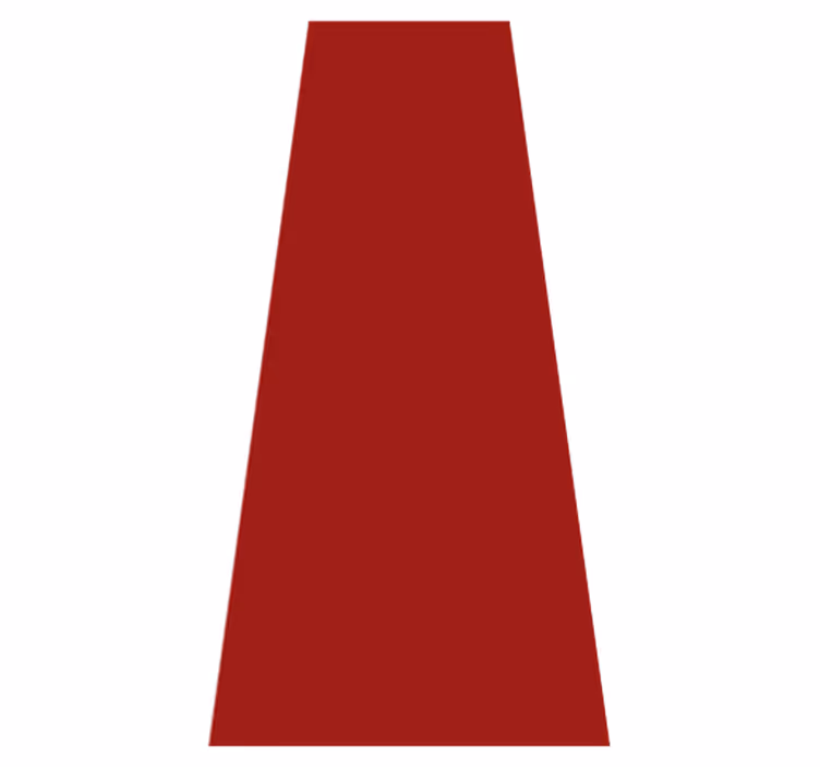 Red vinyl rug in rojo color for vibrant decor - TenStickers