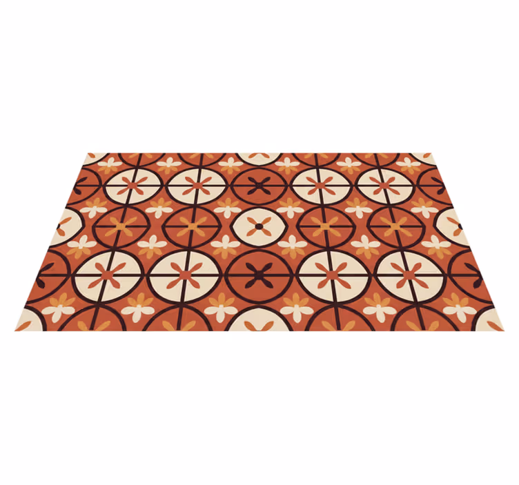 Red vinyl rug in spanish rojo vinyl rug - TenStickers