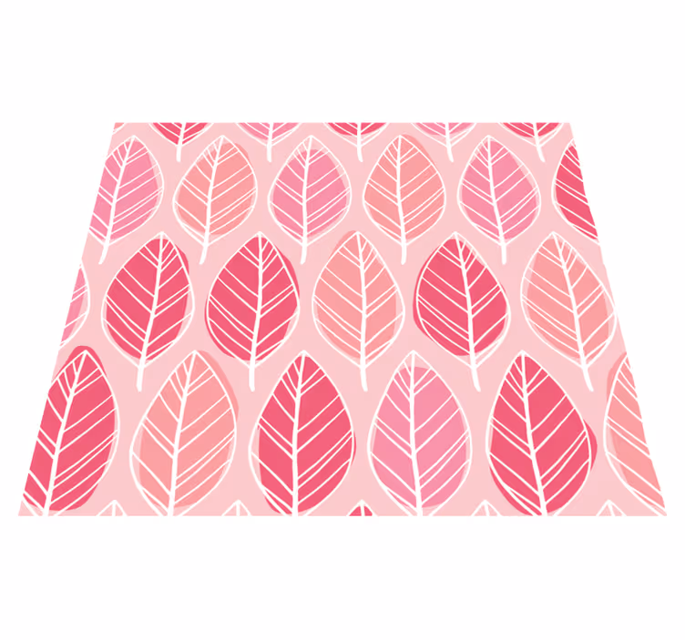 Pink vinyl rug in pink birkenwald style - TenStickers