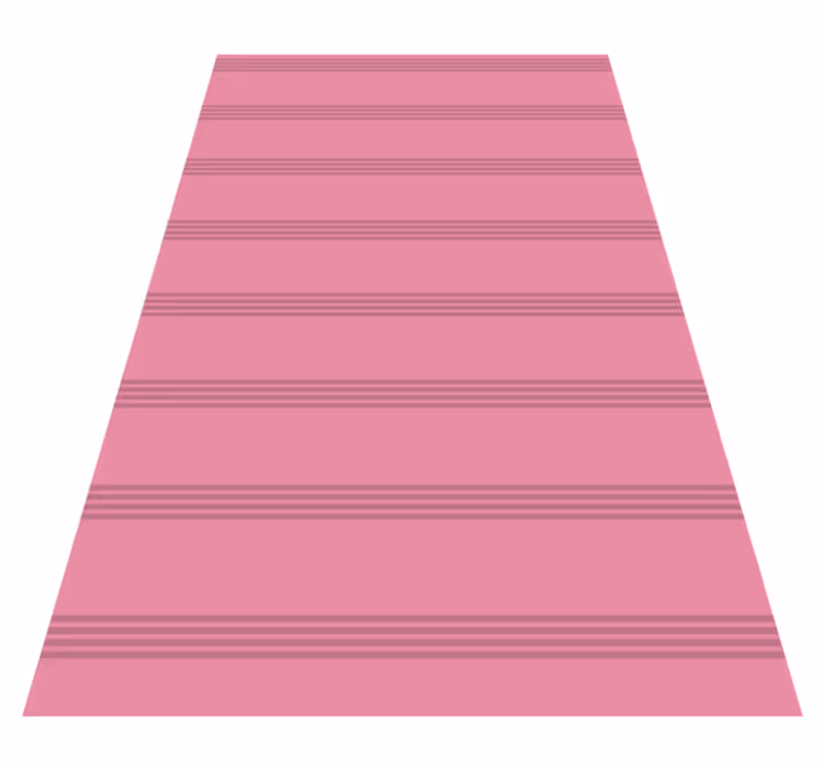Pink vinyl rug with dark pink stripes - TenStickers