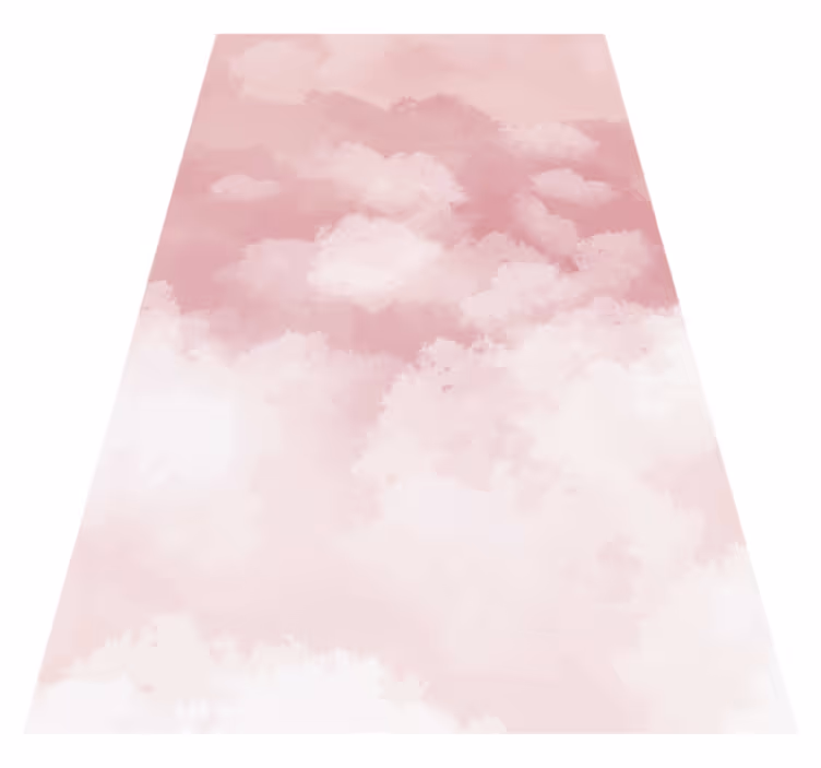 Pink vinyl rug with realistic texture - TenStickers