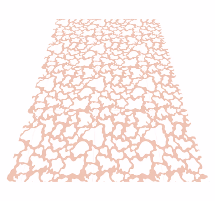 Pink cow animal print vinyl rug - TenStickers