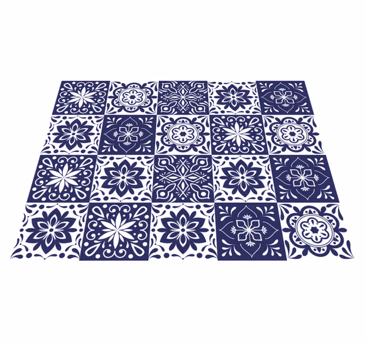 Tile Effect Living Space tile carpet - TenStickers