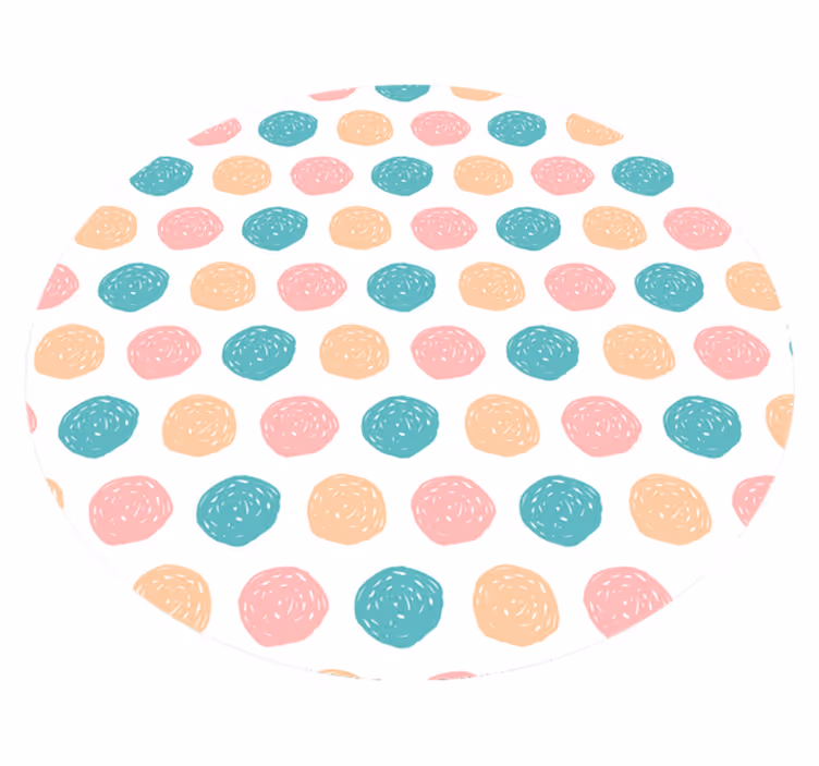 Minimalist vinyl carpet polka dots - TenStickers