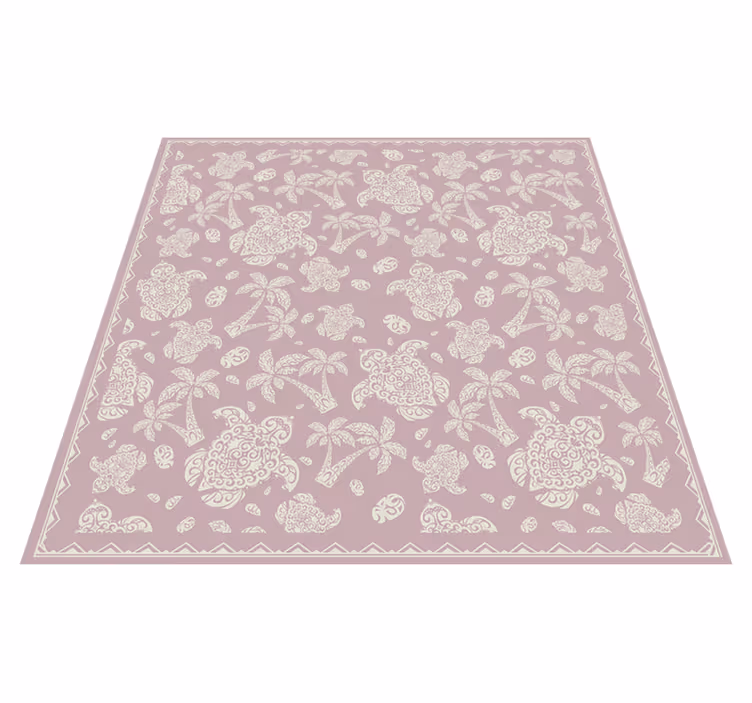 Paisley Circular Art mandala vinyl rug - TenStickers