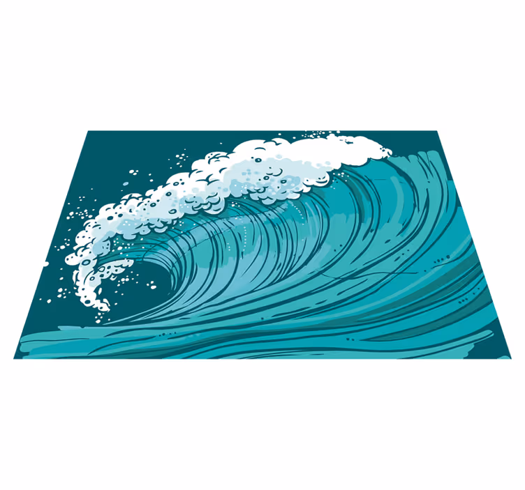 Modern art pattern vinyl rug - TenStickers