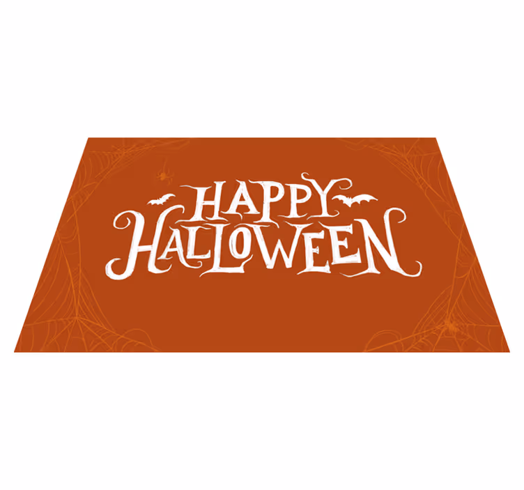 Happy Halloween vinyl rug - TenStickers