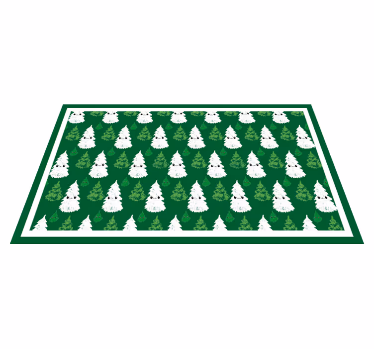 Adorable Christmas tree mat - TenStickers