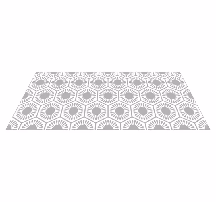 Sunburst Pattern geometric vinyl rug - TenStickers