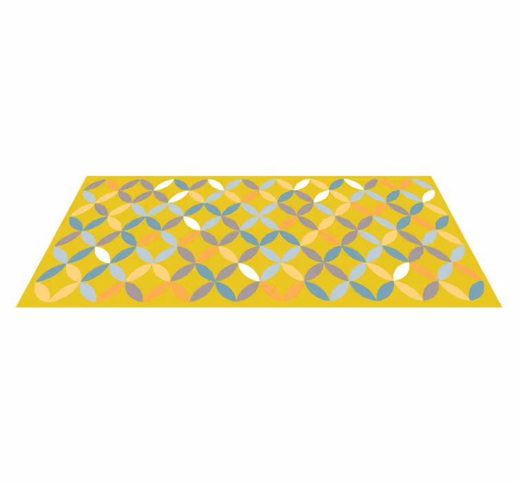 Abstract Geometric Composition geometric vinyl rug - TenStickers
