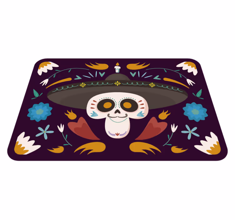 Mexican style halloween rugs - TenStickers