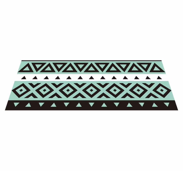 Geometric Gaming Path gaming vinyl rug - TenStickers