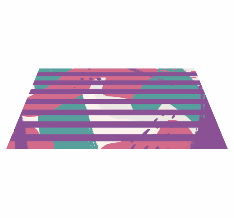 Striped Pattern stripes vinyl floormat - TenStickers