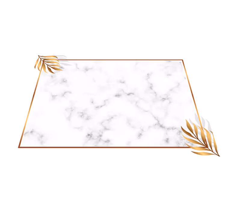 Marble Elegance marble vinyl rug - TenStickers