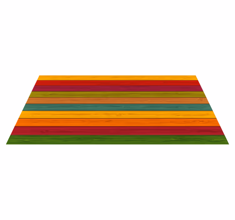 Colorful Striped Pathway stripes vinyl rug - TenStickers