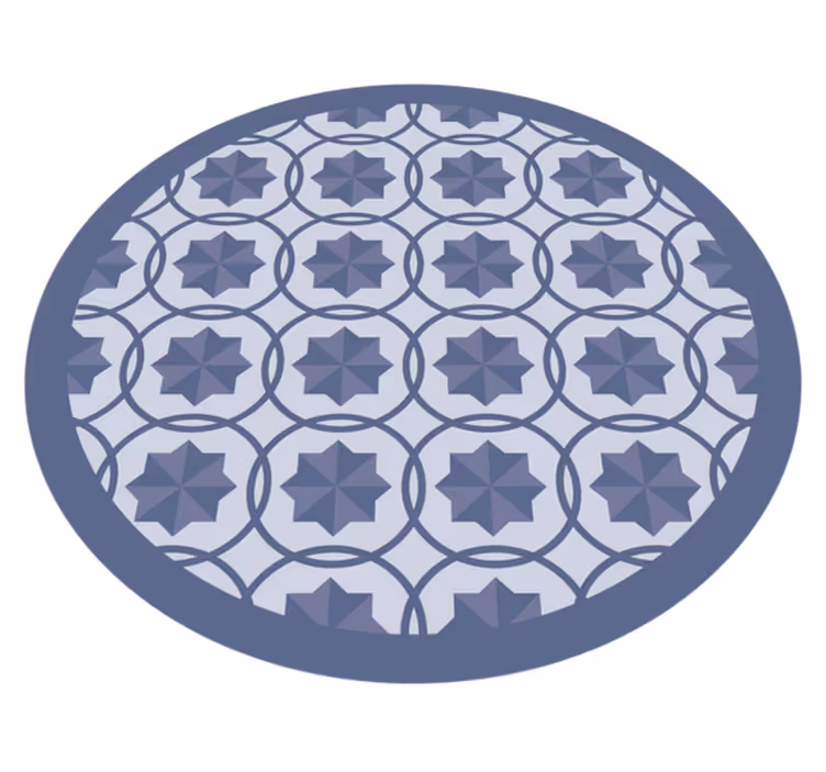 Crossed Circles modern rug - TenStickers