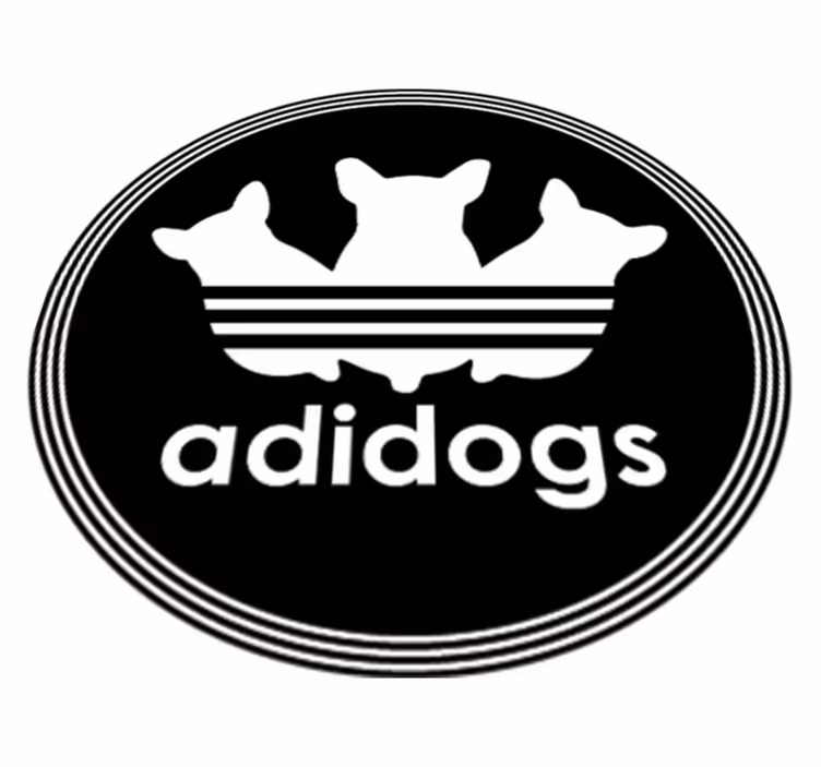 Adidogs funny animal vinyl rug - TenStickers