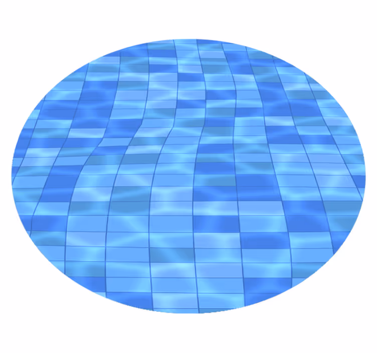 Swimming Pool modern vinyl rug - TenStickers
