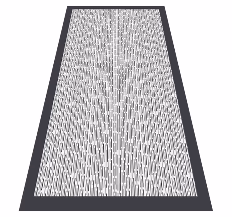 Monochrome Geometric geometric vinyl rug - TenStickers