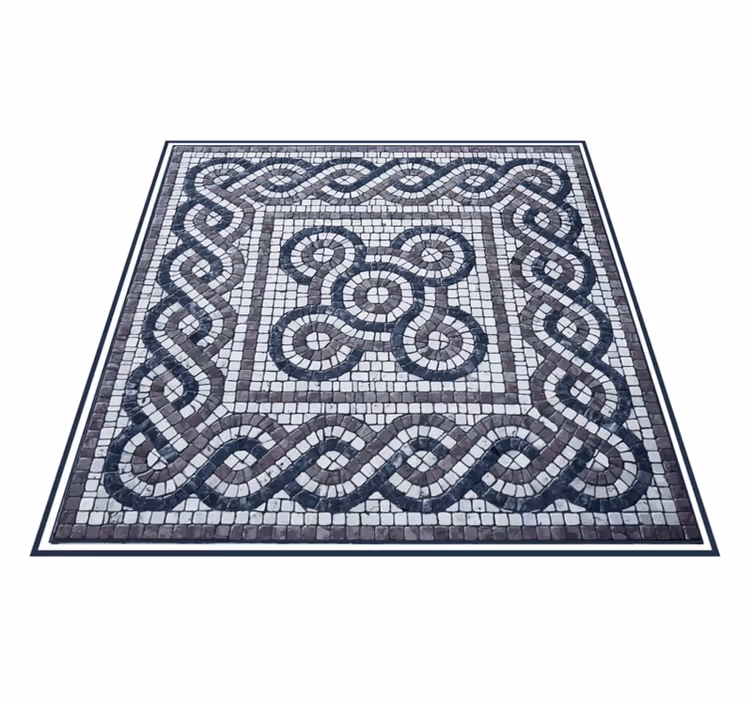 Mosaic Intricate Design mosaic vinyl rug - TenStickers