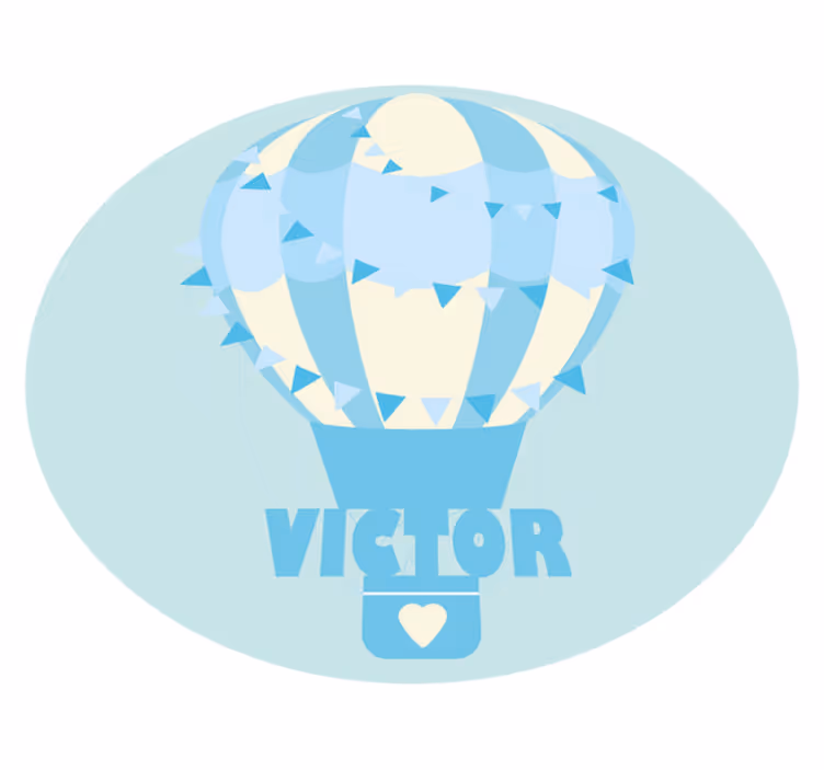 Customizable Balloon custom vinyl rug - TenStickers